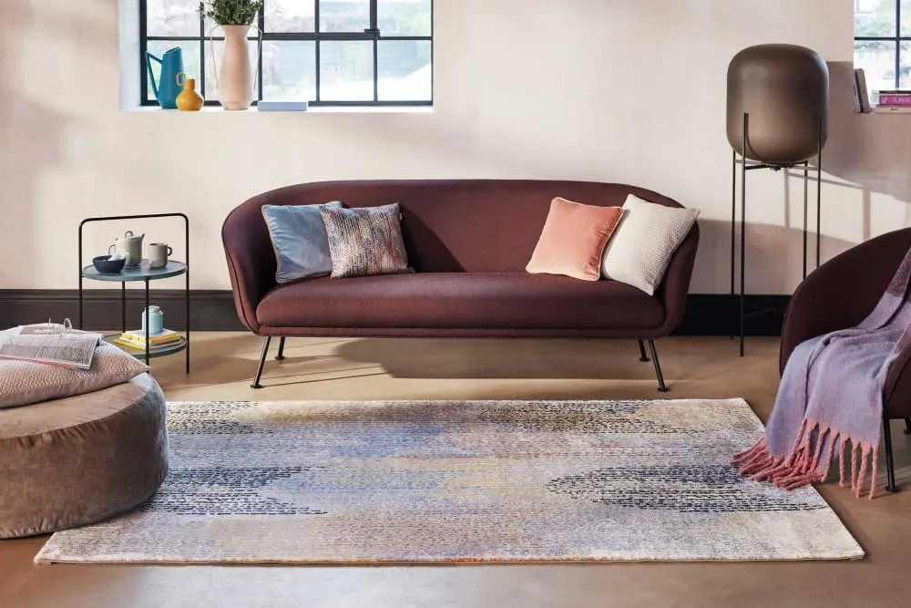 Illustration numéro 2 du produit Tapis plat à motif design multicolore 120x170