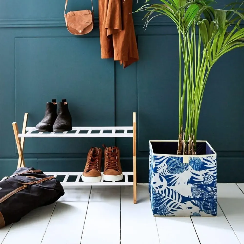 Illustration numéro 2 du produit Range-chaussures en bambou beige 66x35,5x42cm