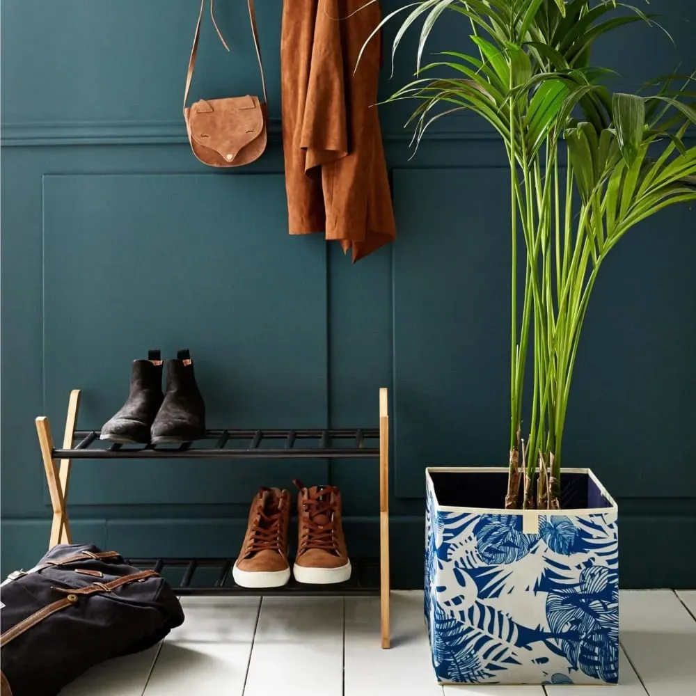 Illustration numéro 2 du produit Range-chaussures en bambou, noir 66x35,5x42cm