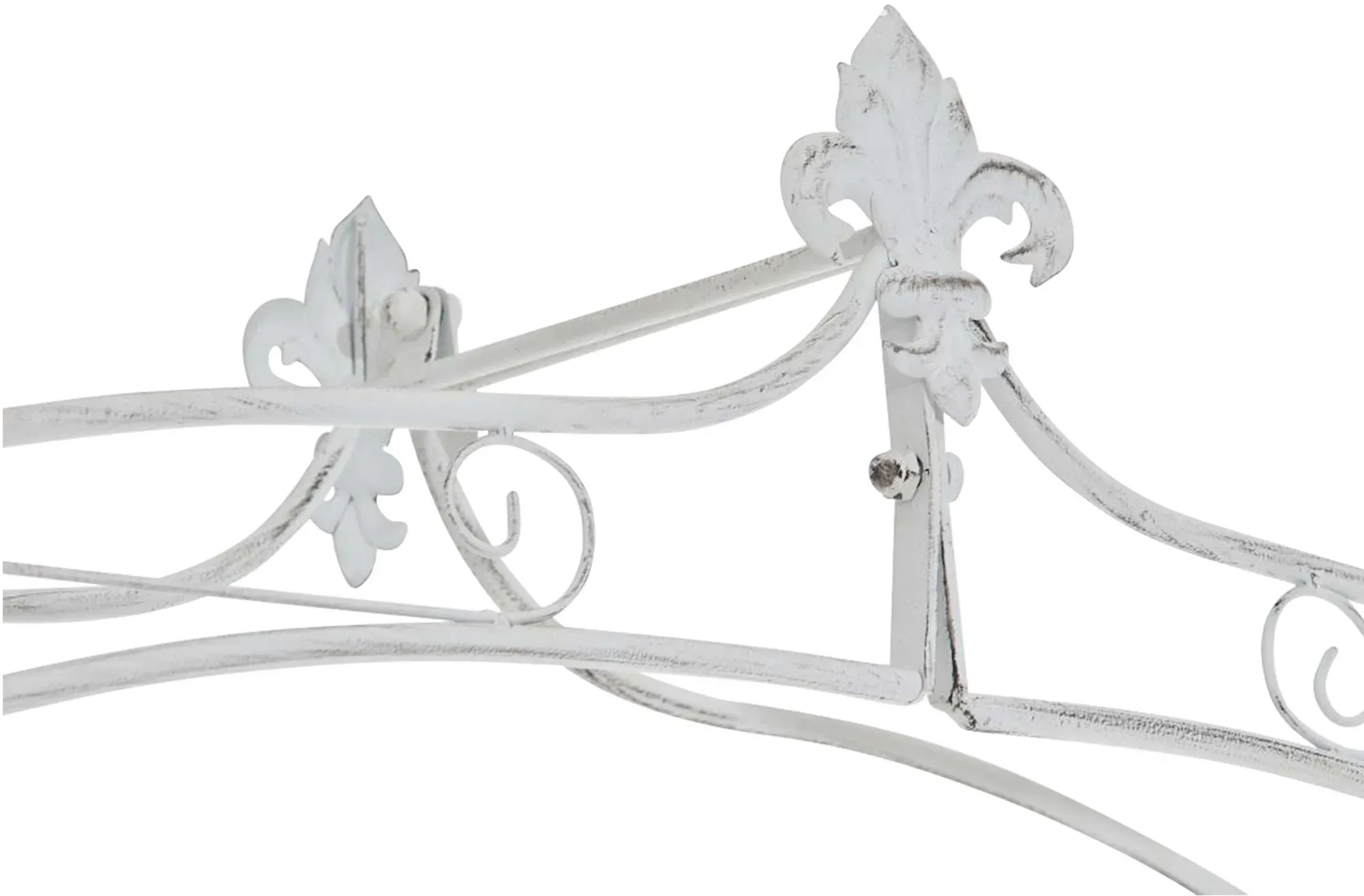 Illustration numéro 2 du produit Arche pour plantes grimpantes en métal Blanc antique