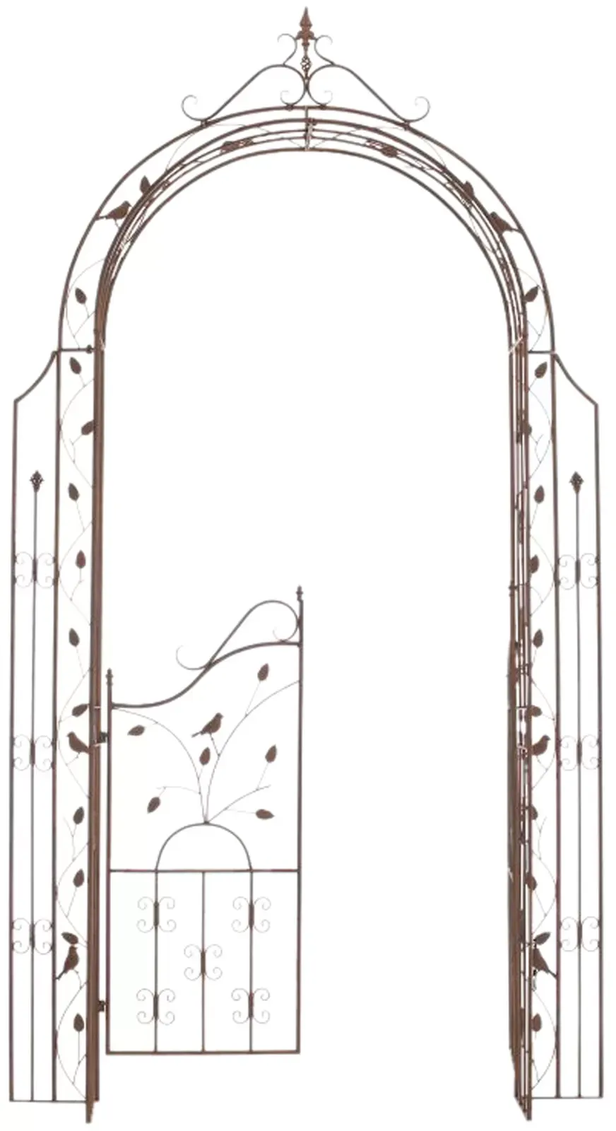 Illustration numéro 2 du produit Arche pour plantes grimpantes en métal Marron antique