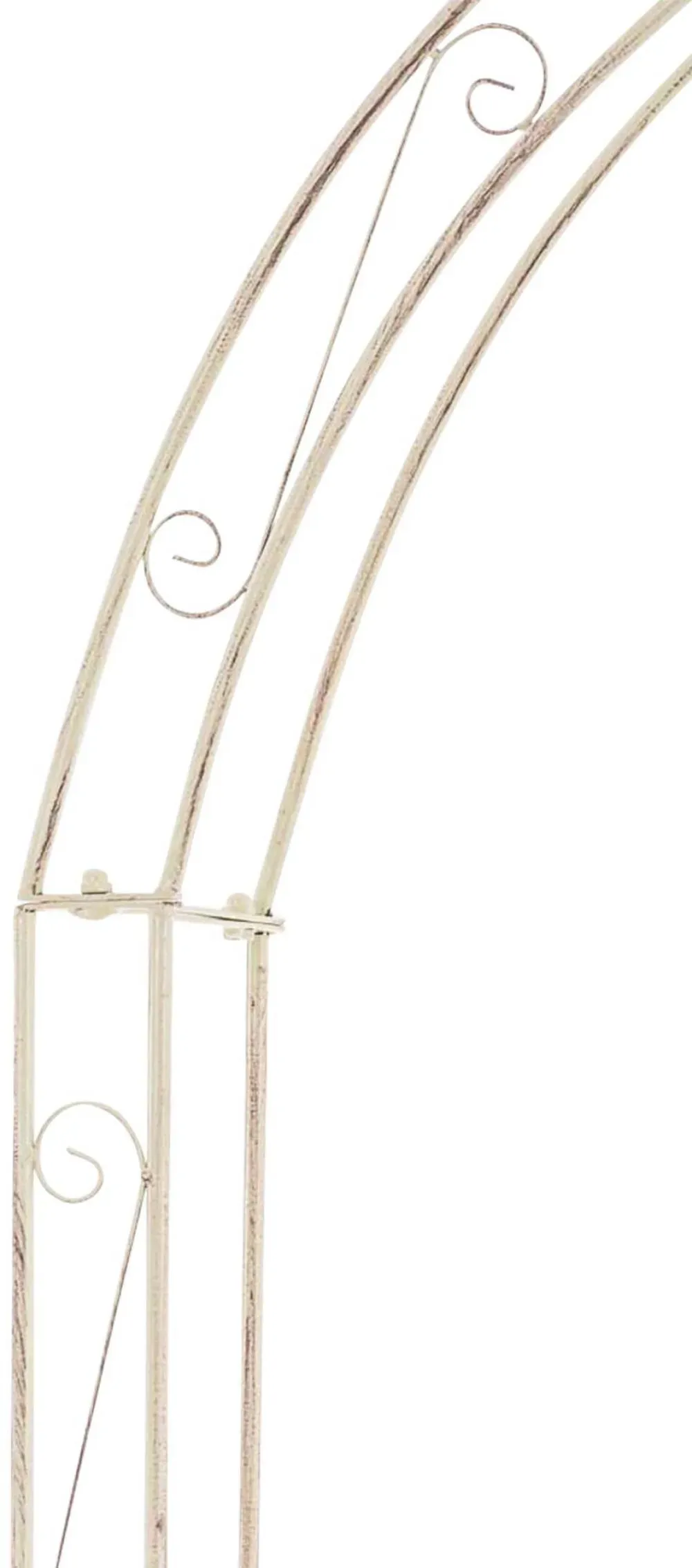 Illustration numéro 2 du produit Arche pour plantes grimpantes en métal Crème antique