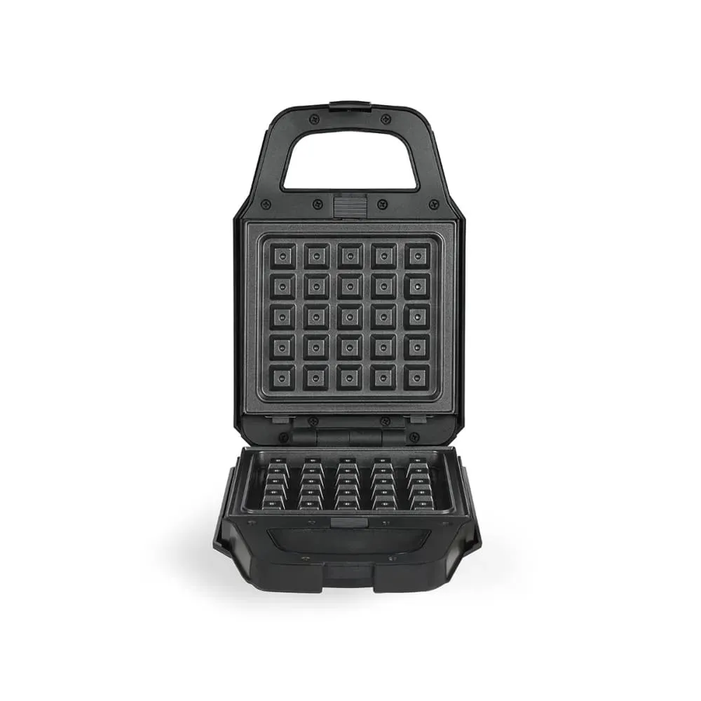 Illustration numéro 2 du produit Mini appareil à croques et gaufres Noir