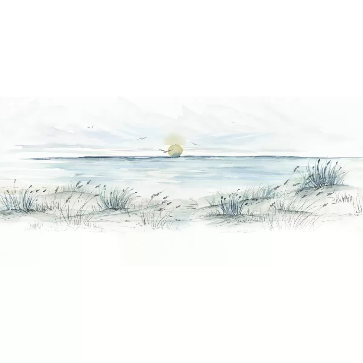 Illustration numéro 2 du produit Papier peint panoramique coucher de soleil couleurs 225x250cm