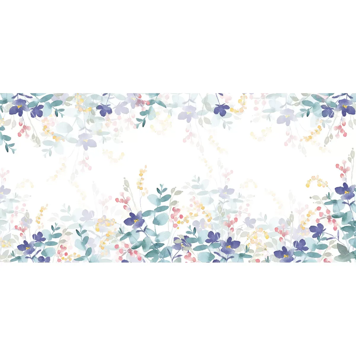 Illustration numéro 2 du produit Papier peint panoramique bouquet d'été couleurs 300x250cm
