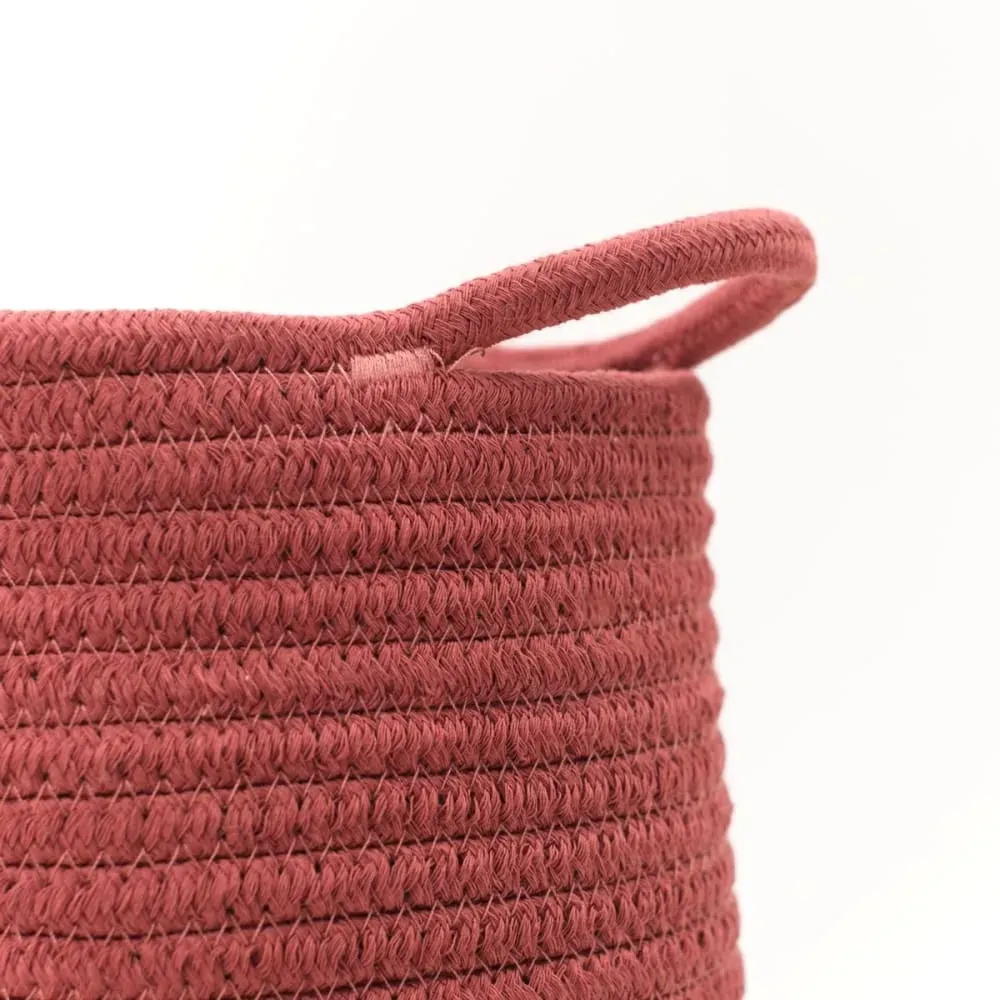 Illustration numéro 2 du produit Panier long tressé coton uni  30x50 cm