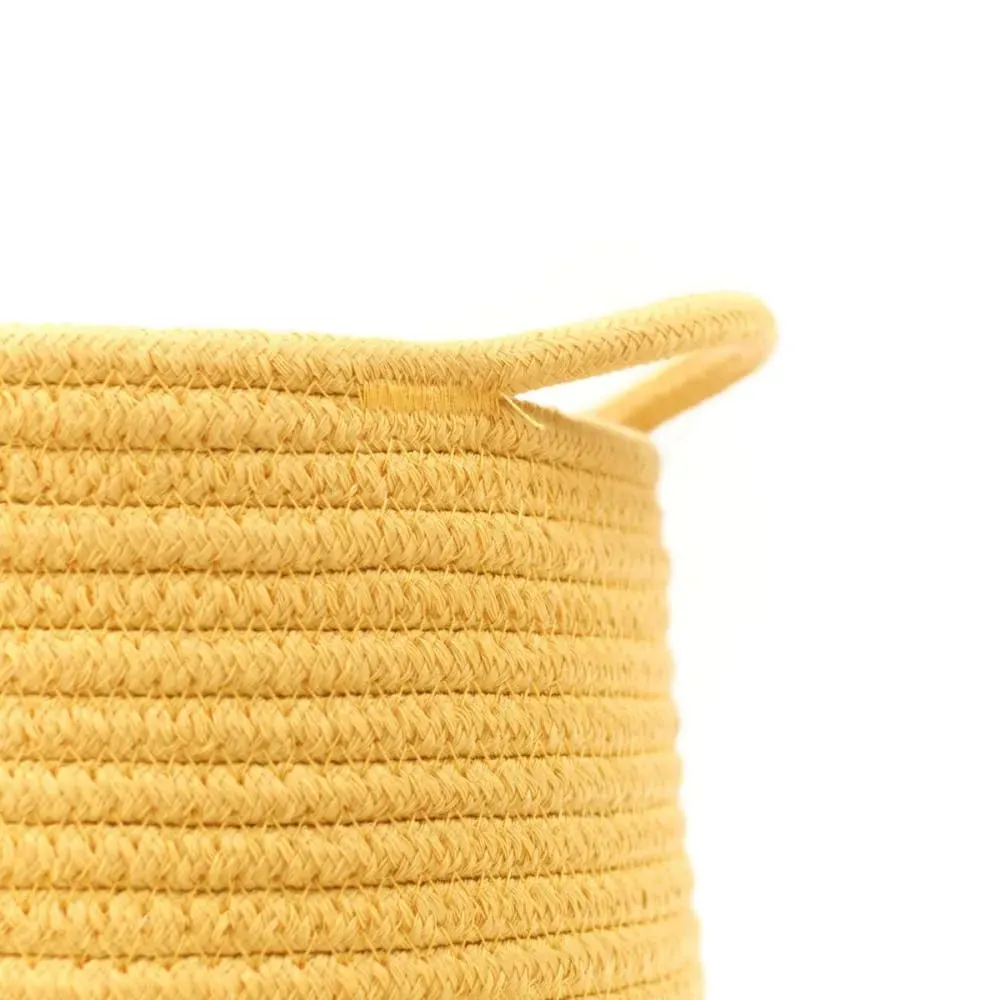 Illustration numéro 2 du produit Panier long tressé coton uni  30x50 cm