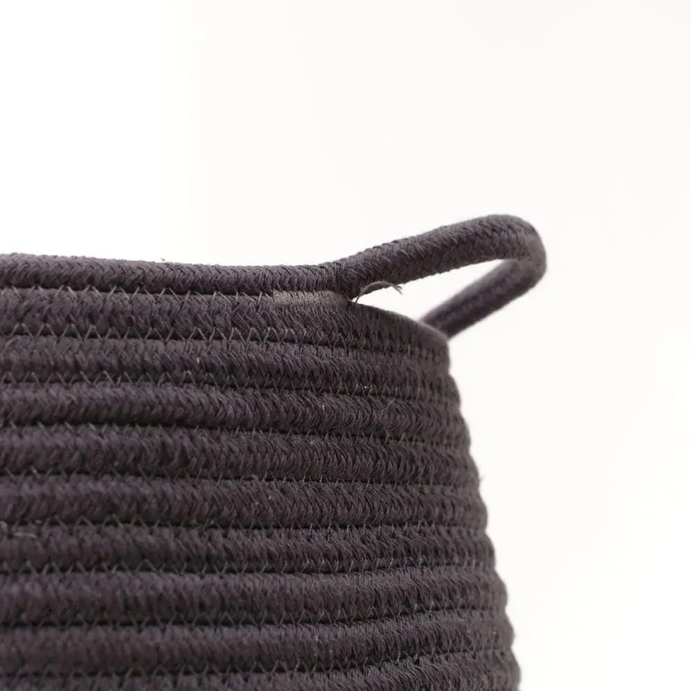 Illustration numéro 2 du produit Panier long tressé coton uni  30x50 cm