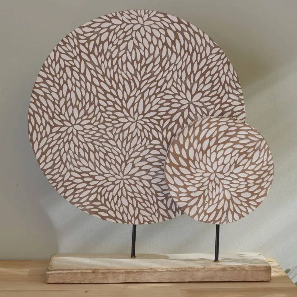 Illustration numéro 2 du produit Déco à poser sur pied motif devant bois  30.5x40 cm