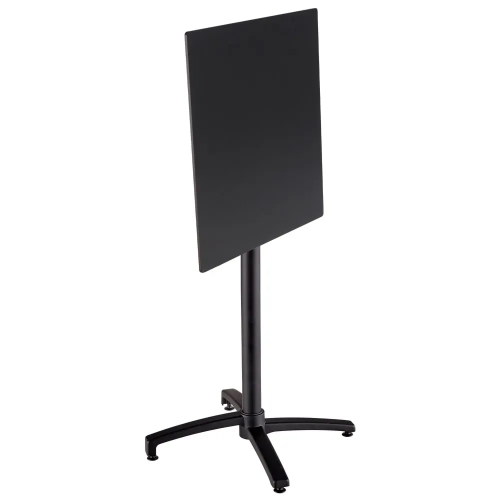 Illustration numéro 2 du produit Table haute de terrasse 60x60 cm inclinable stratifié noir