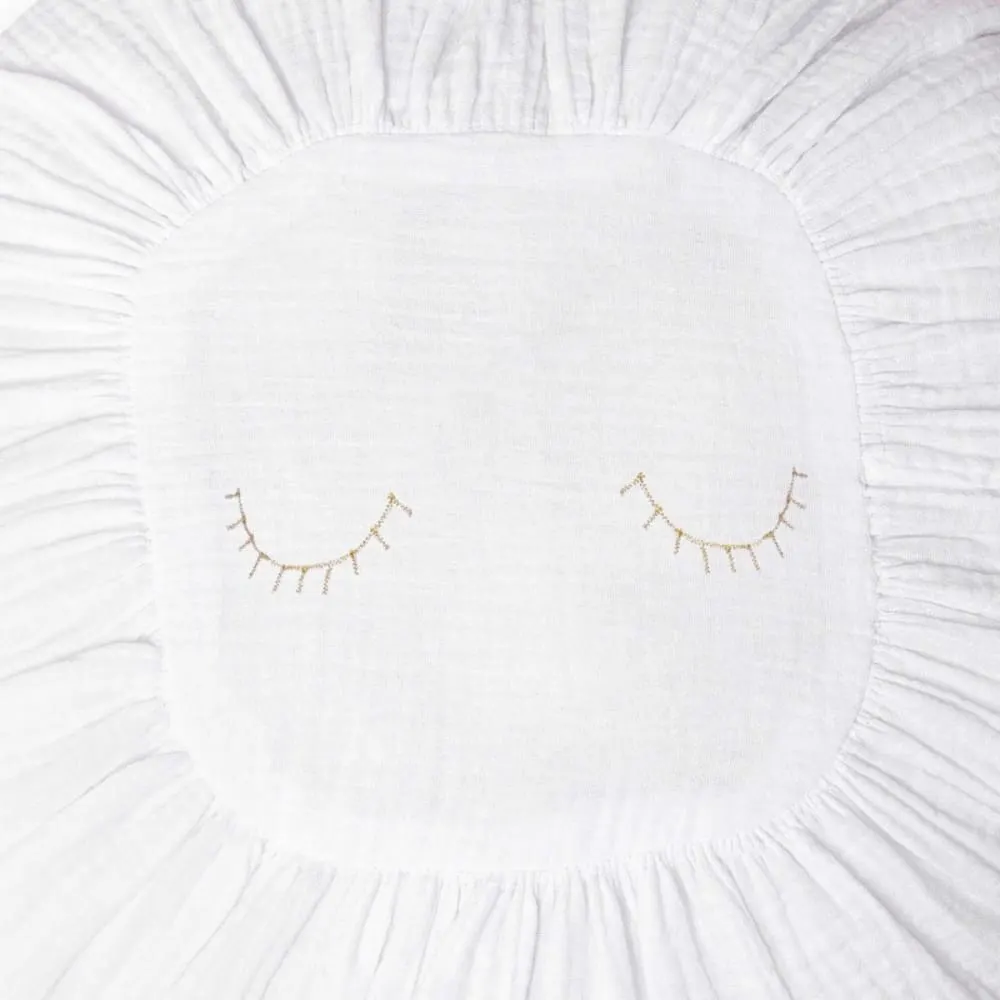 Illustration numéro 2 du produit Coussin en coton blanc 11x35x35cm