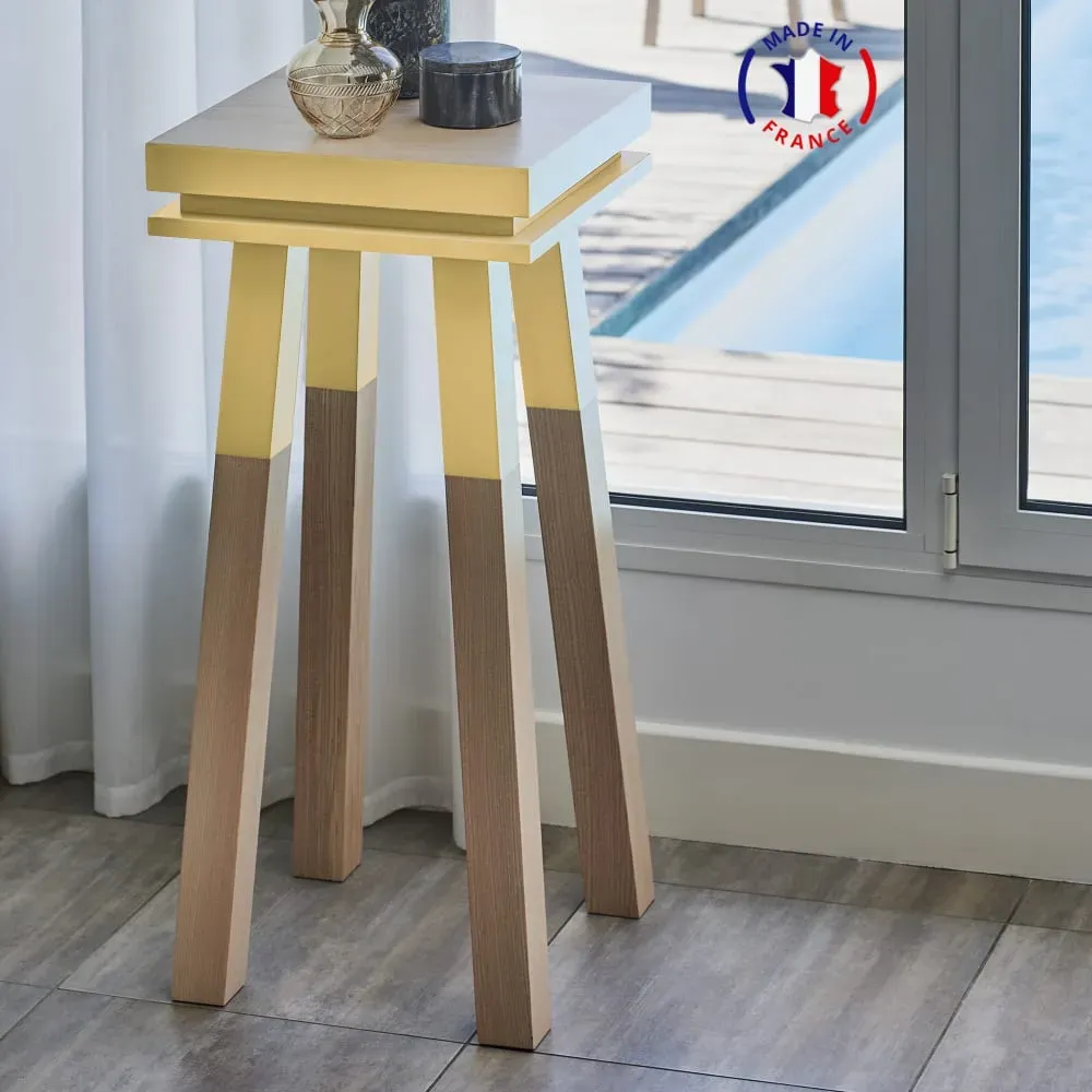 Illustration numéro 2 du produit Stèle Guéridon plateau 40 cm, 100%  frêne massif