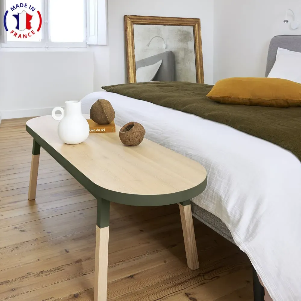 Illustration numéro 2 du produit Bout de lit banc 140 cm, 100% frêne massif