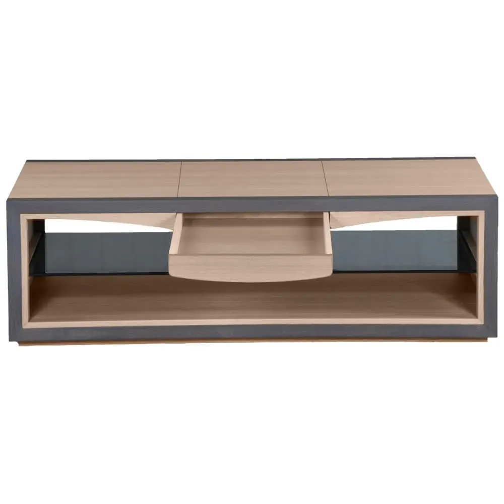 Illustration numéro 2 du produit Table basse en chêne design C. Lecomte