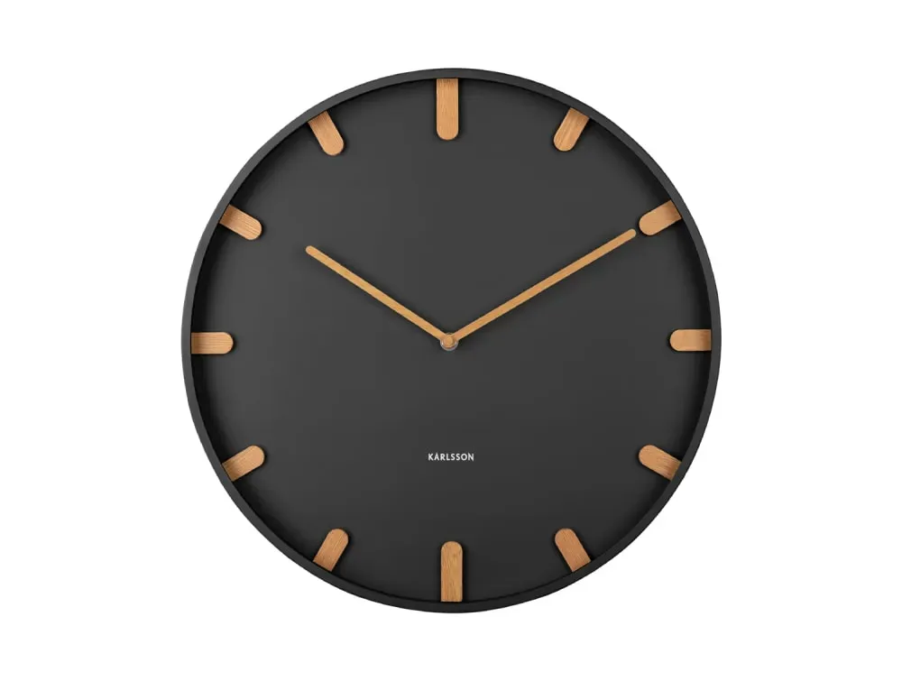 Illustration numéro 2 du produit Horloge murale fer noir Ø40cm