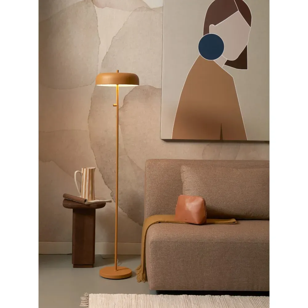Illustration numéro 2 du produit Lampadaire métal orange Ø30cm