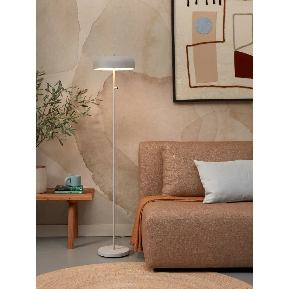 Illustration numéro 2 du produit Lampadaire métal gris clair Ø30cm