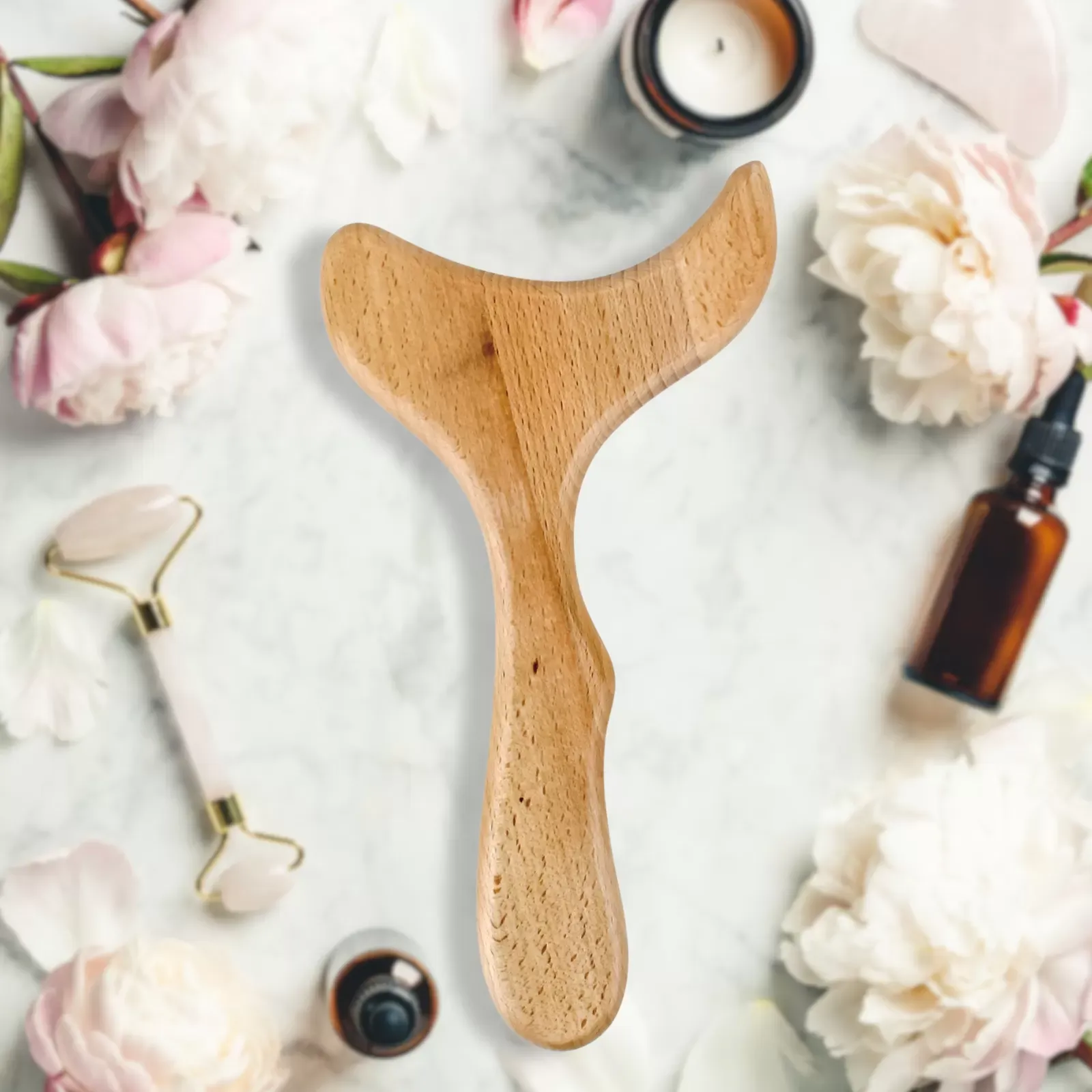 Illustration numéro 2 du produit Masseur accessoire madérothérapie et bien-être en chêne