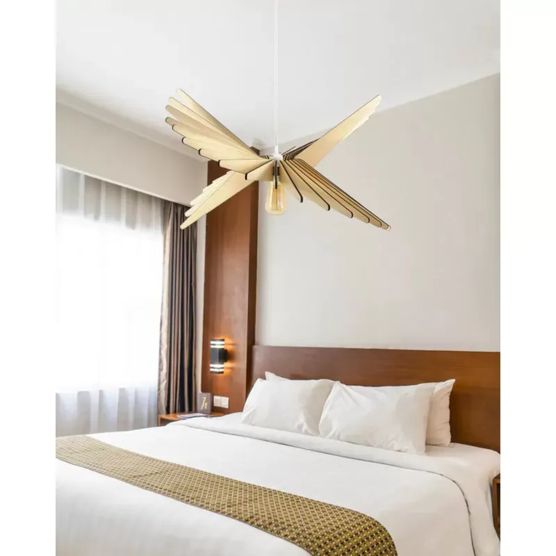 Illustration numéro 2 du produit Suspension Led bois 120 cm