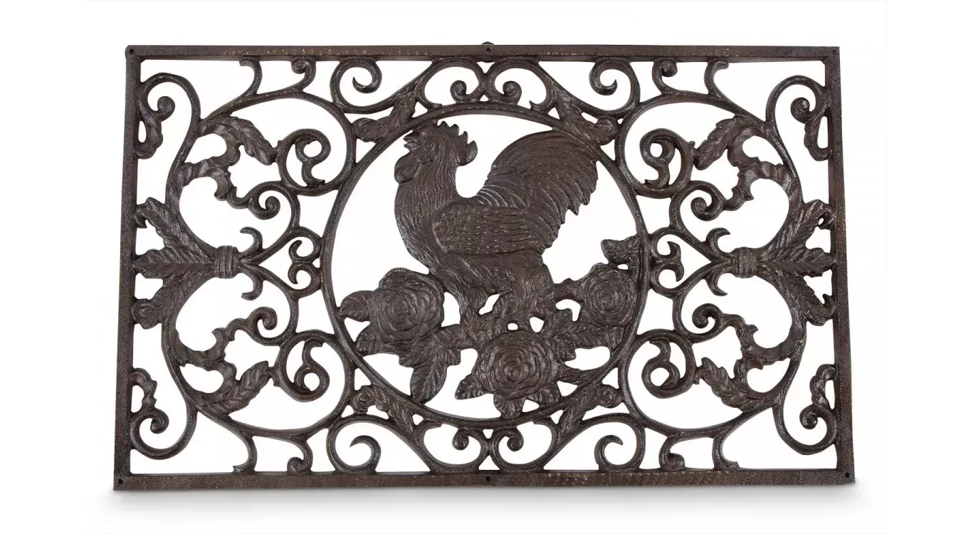 Illustration numéro 2 du produit Paillasson rectangulaire fonte marron