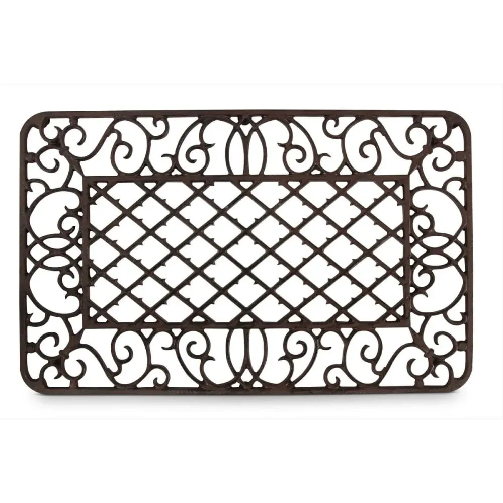 Illustration numéro 2 du produit Paillasson rectangulaire fonte marron