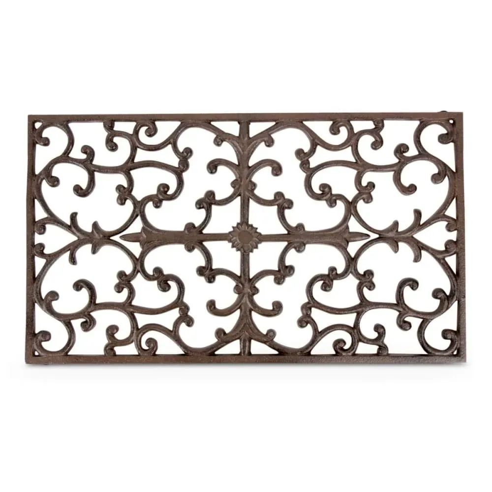 Illustration numéro 2 du produit Paillasson rectangulaire fonte marron