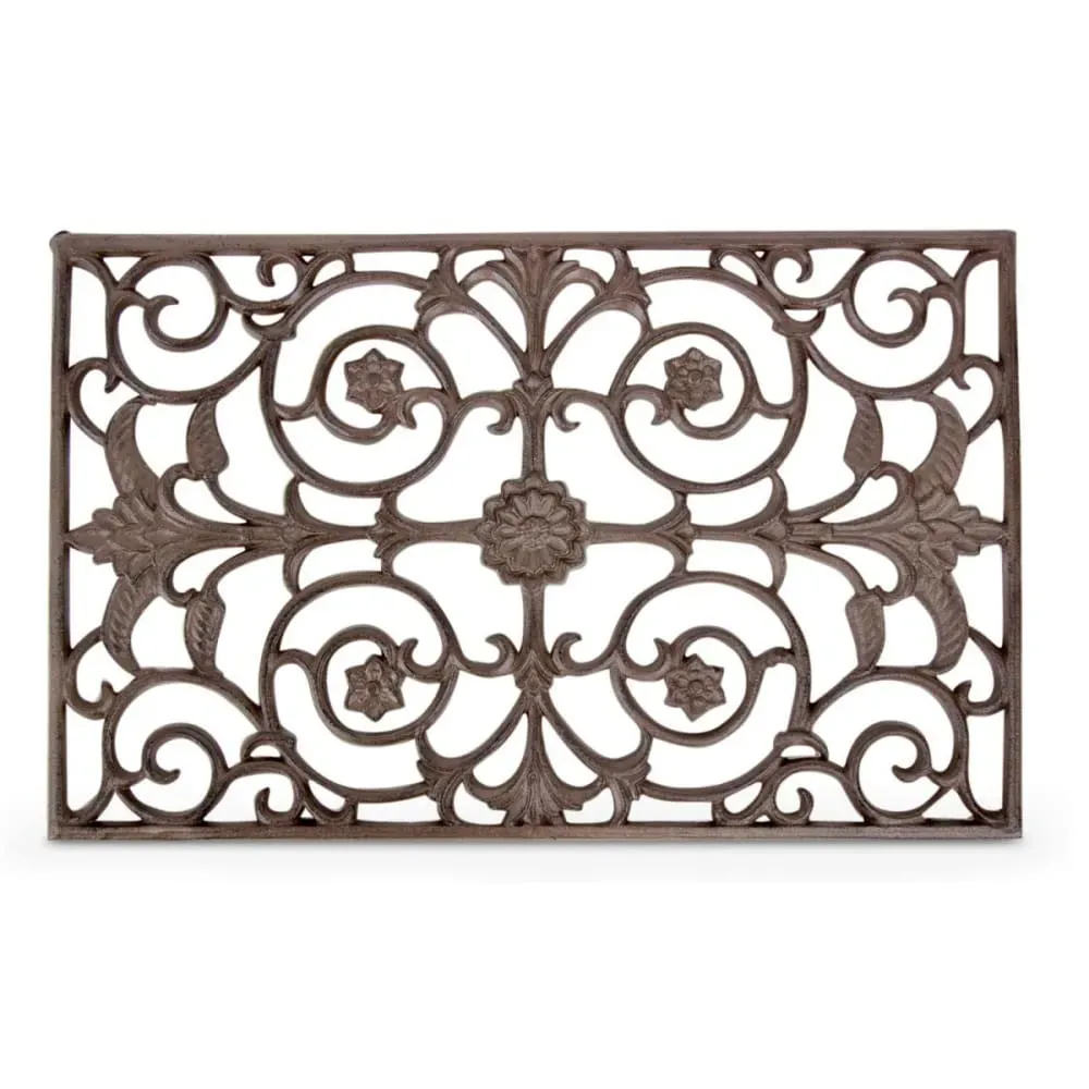 Illustration numéro 2 du produit Paillasson rectangulaire fonte marron