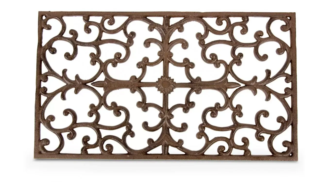 Illustration numéro 2 du produit Paillasson rectangulaire fonte marron