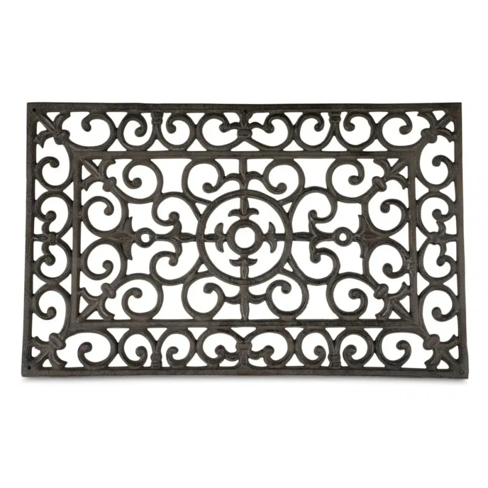 Illustration numéro 2 du produit Paillasson rectangulaire fonte marron