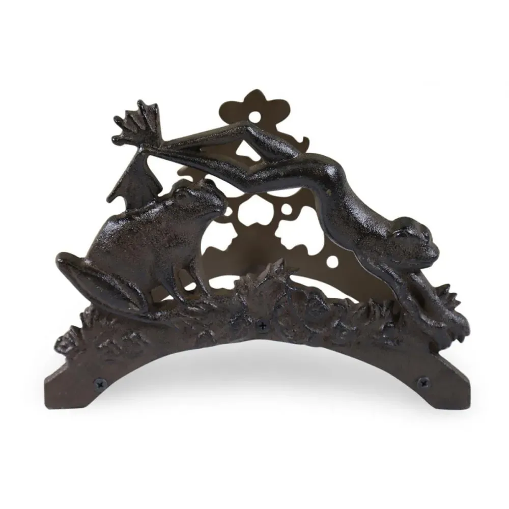 Illustration numéro 2 du produit Support tuyau arrosage fonte marron