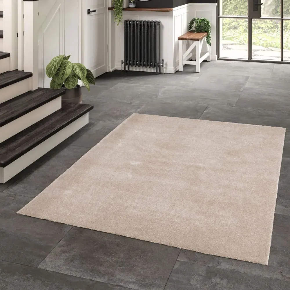 Illustration numéro 2 du produit Tapis lavable en machine - 140x200cm Beige Polypropylène