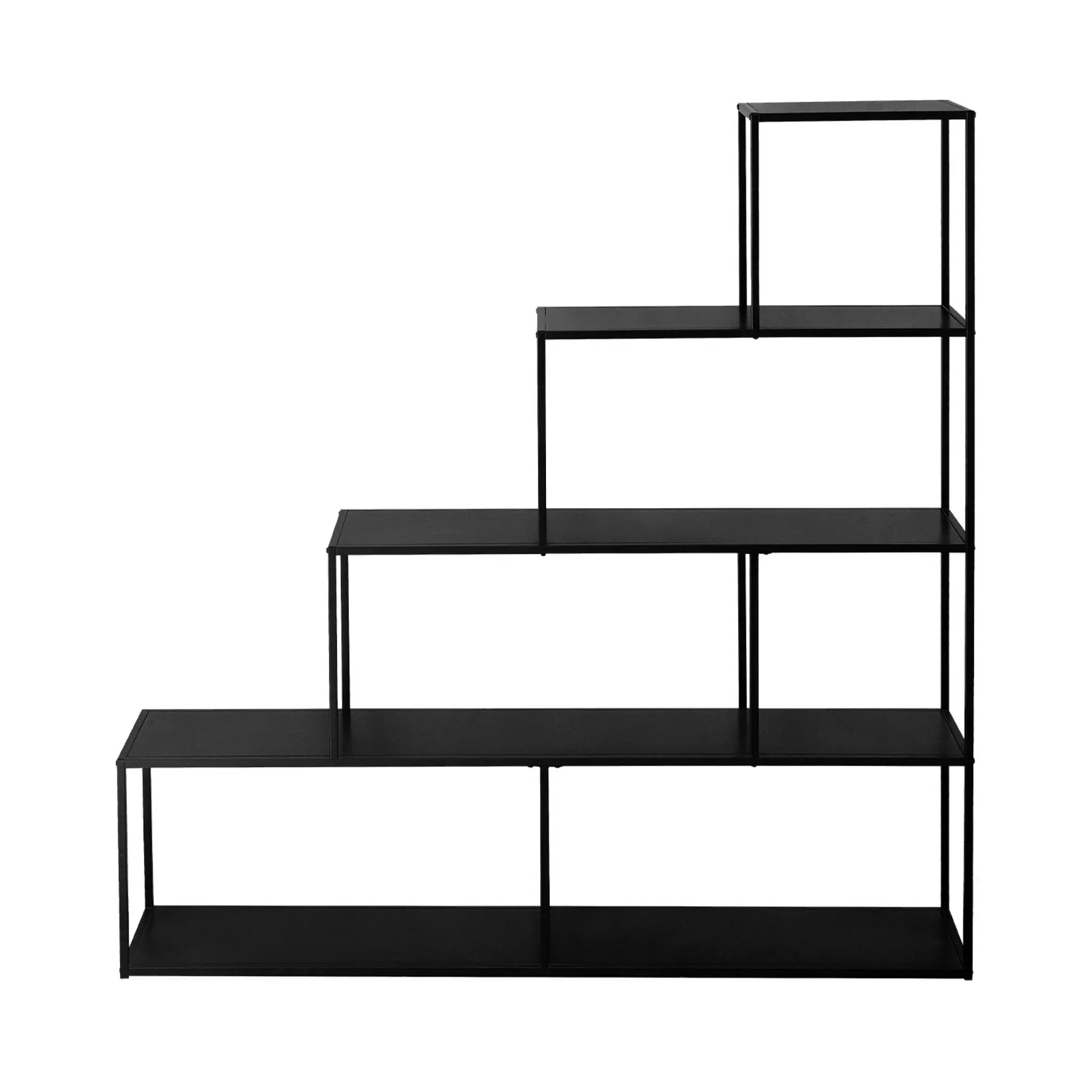 Illustration numéro 2 du produit Etagère bibliothèque escalier en métal noir