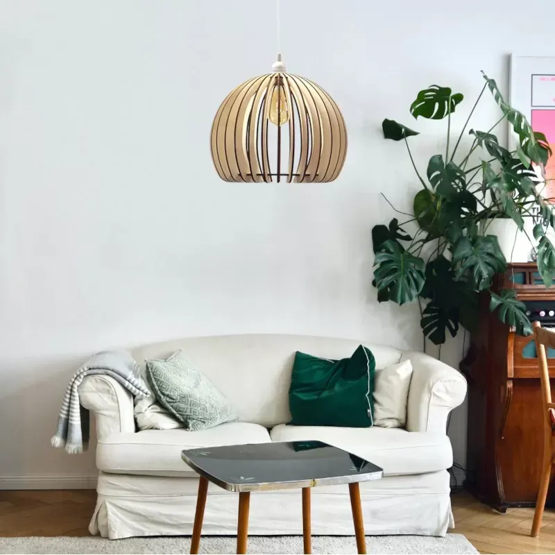 Illustration numéro 2 du produit Suspension bois naturel