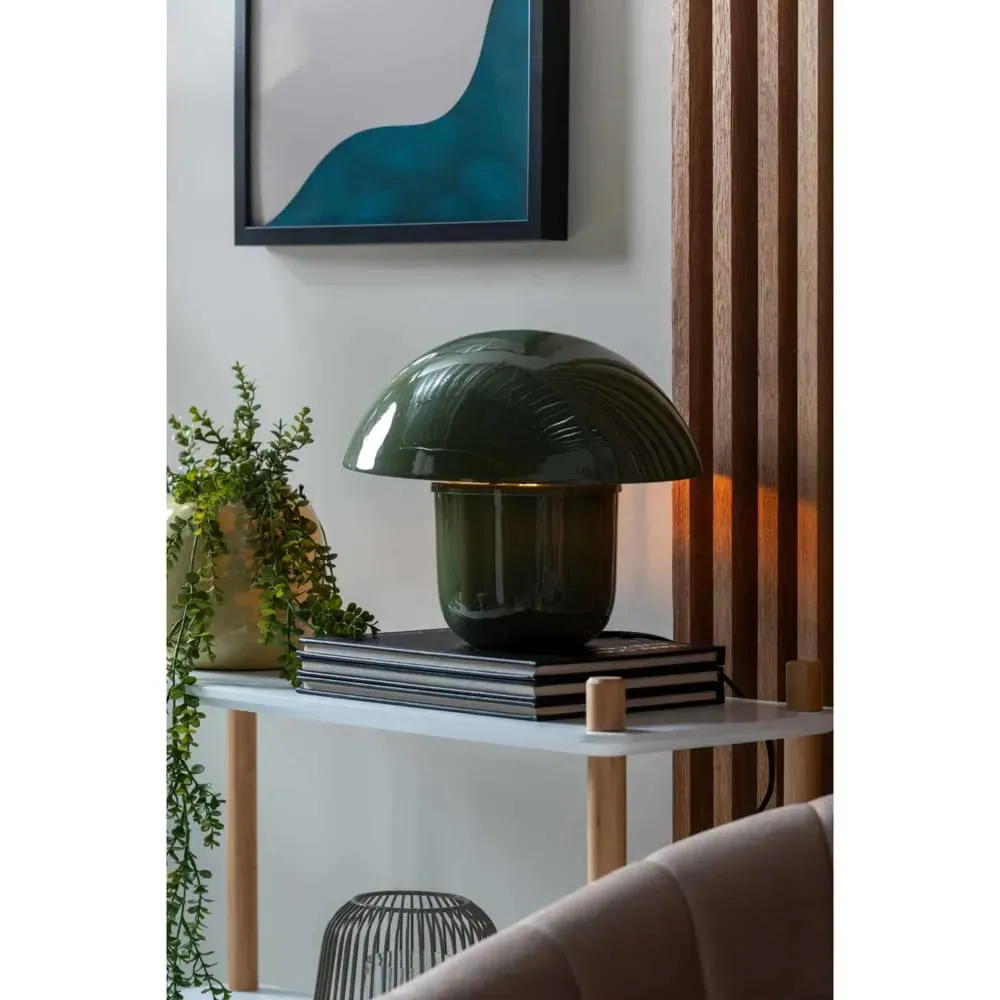 Illustration numéro 2 du produit Lampe de Table fer vert 29x29x25cm