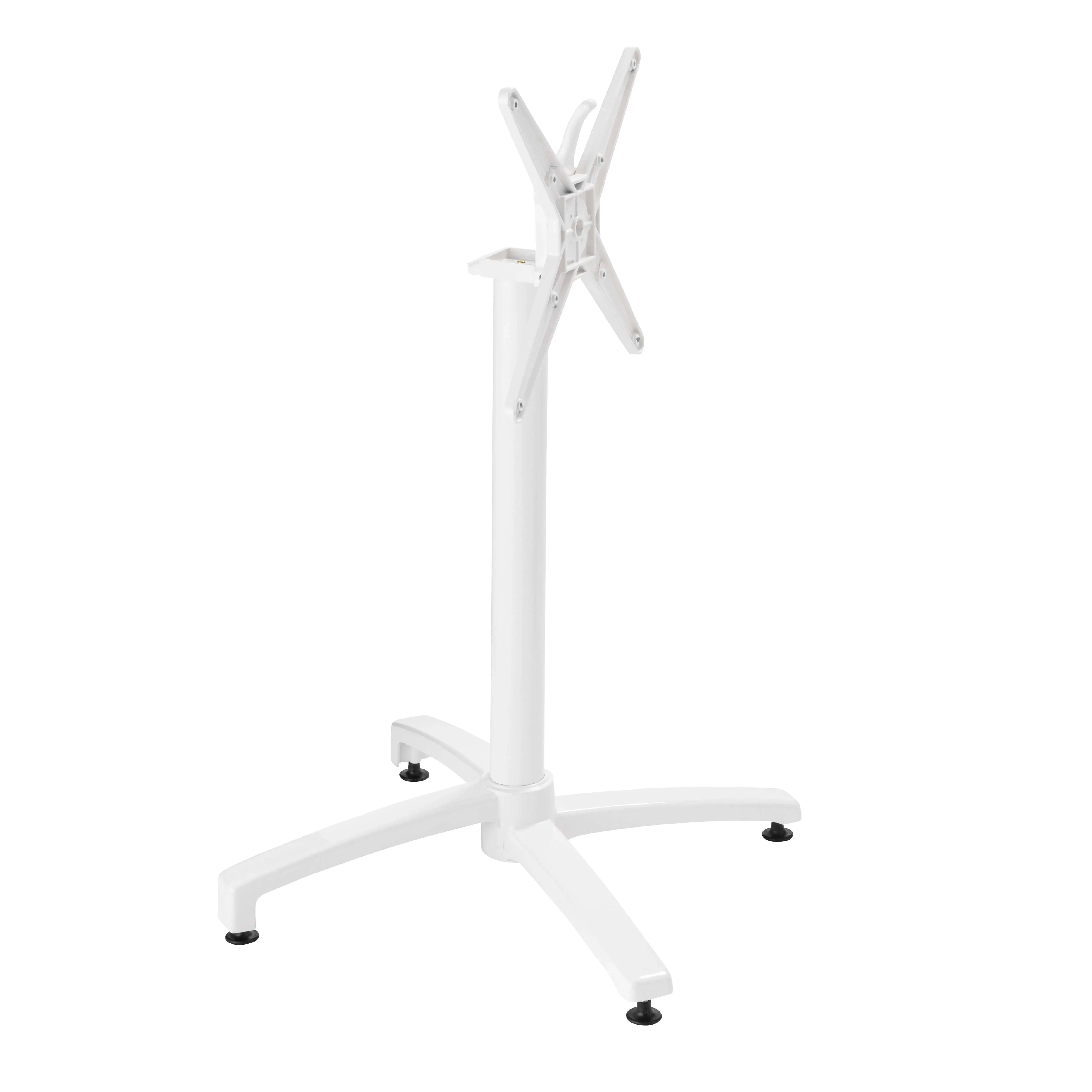 Illustration numéro 2 du produit Pied de table avec système inclinable en aluminium blanc Klipo
