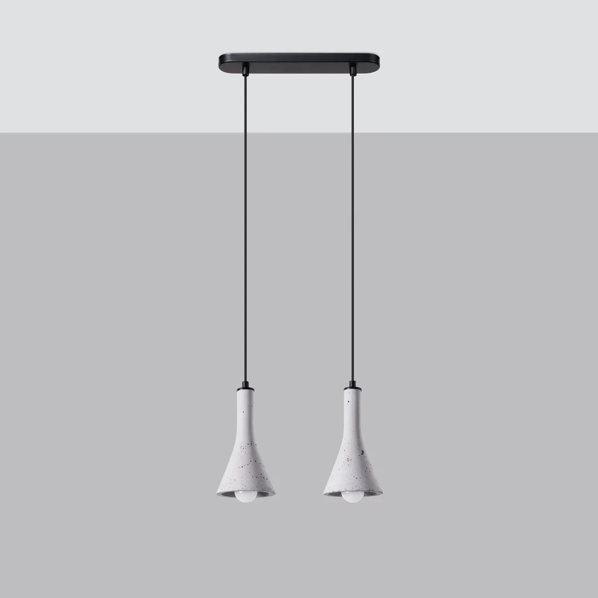 Illustration numéro 2 du produit Lampe suspendue béton gris H 113 cm