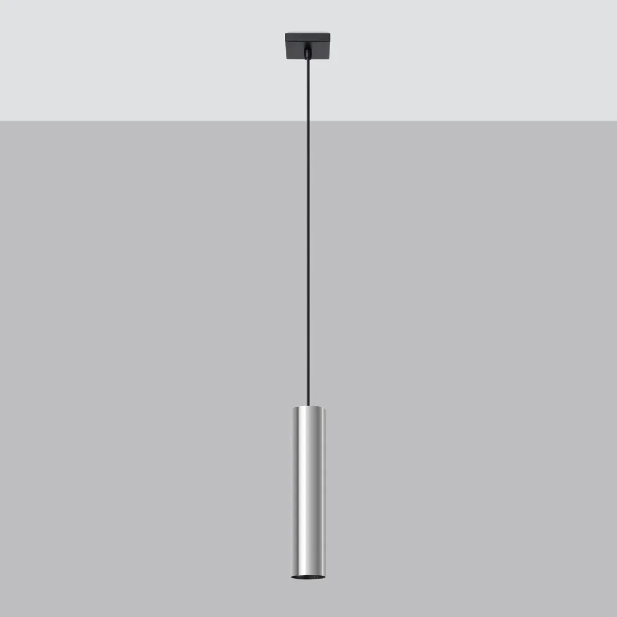 Illustration numéro 2 du produit Lampe suspendue acier chrome H 36 cm