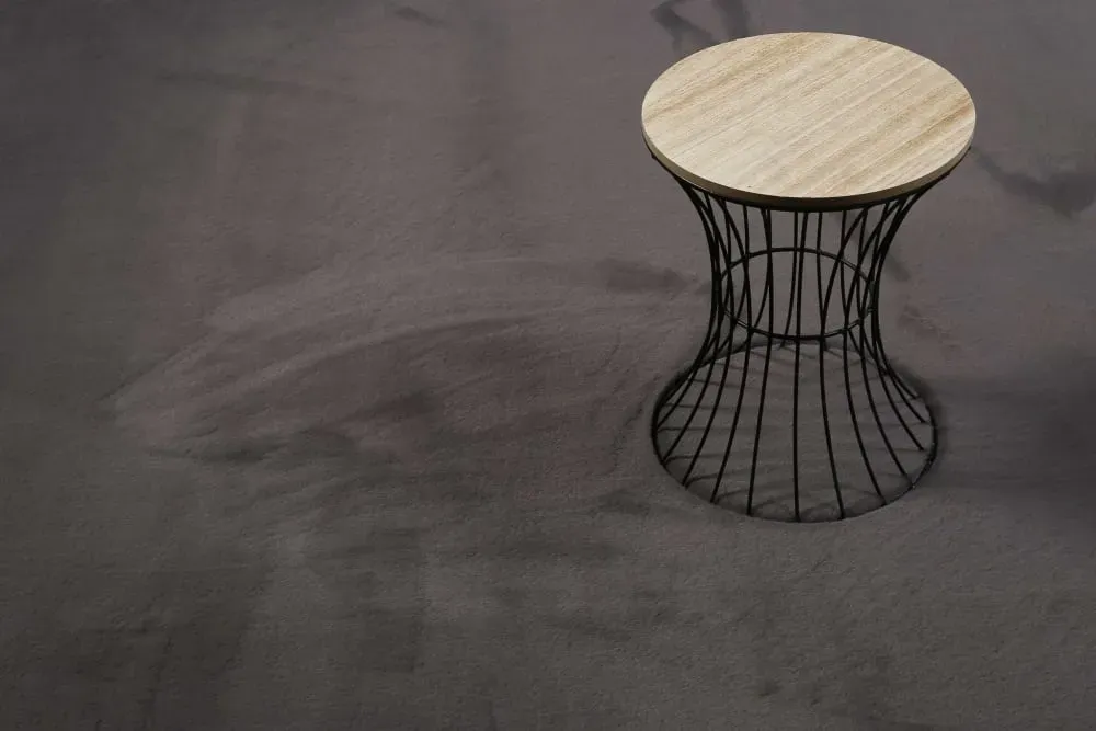 Illustration numéro 2 du produit Tapis effet peau de lapin doux tufté gris pour salon, chambre 130x190