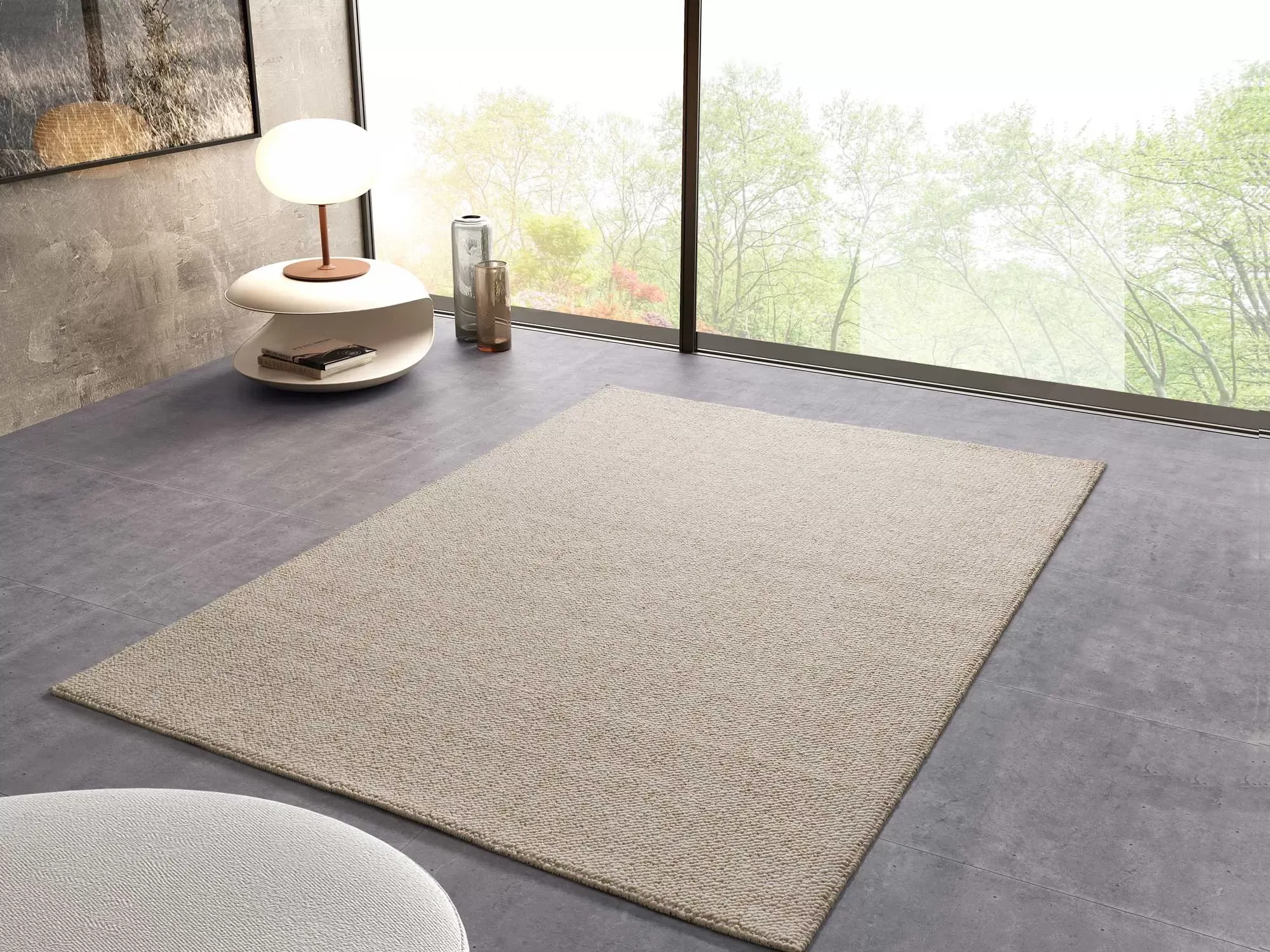 Illustration numéro 2 du produit Tapis lavable blanc/beige 120x170 cm