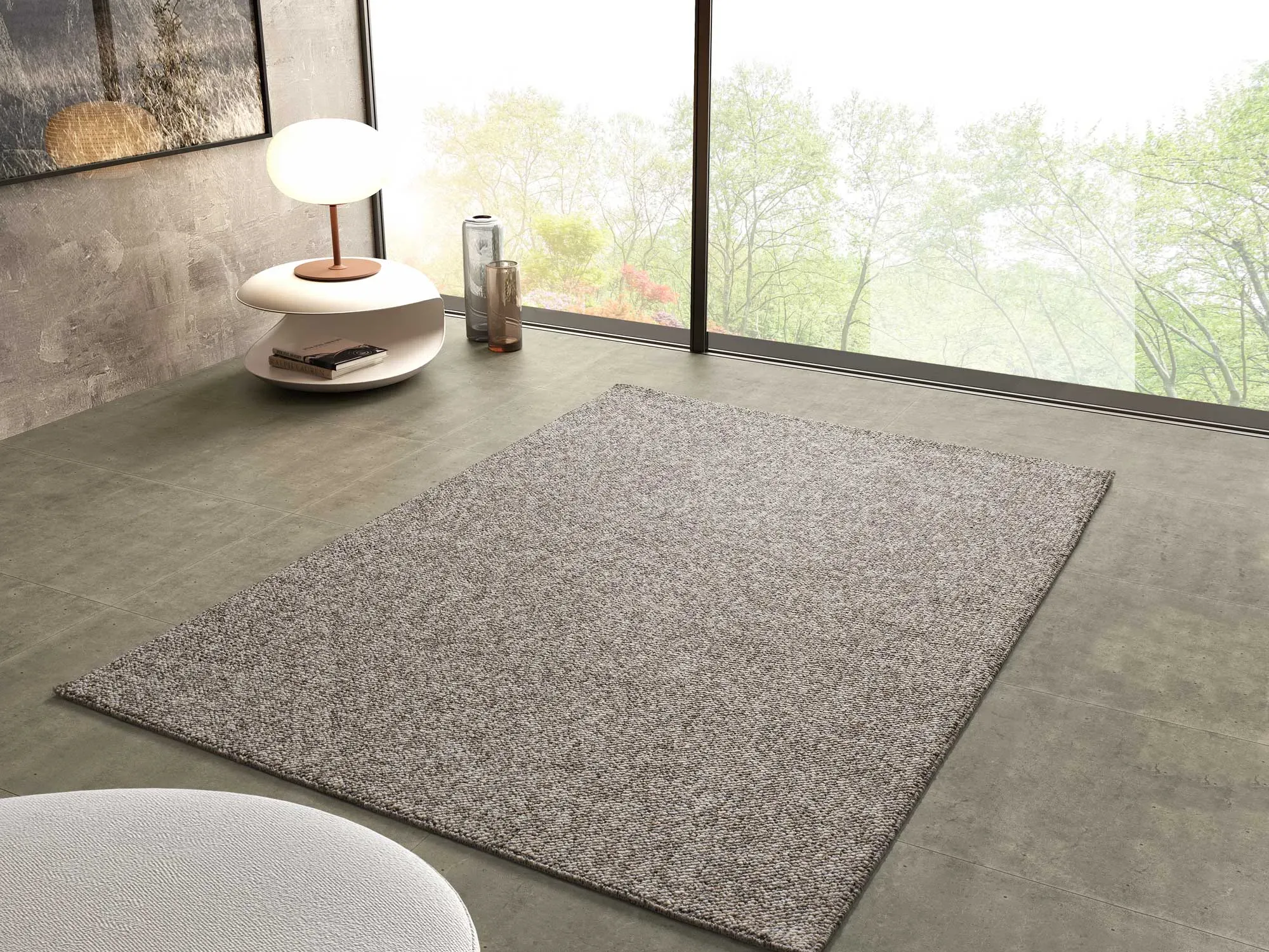 Illustration numéro 2 du produit Tapis lavable taupe 200x290 cm