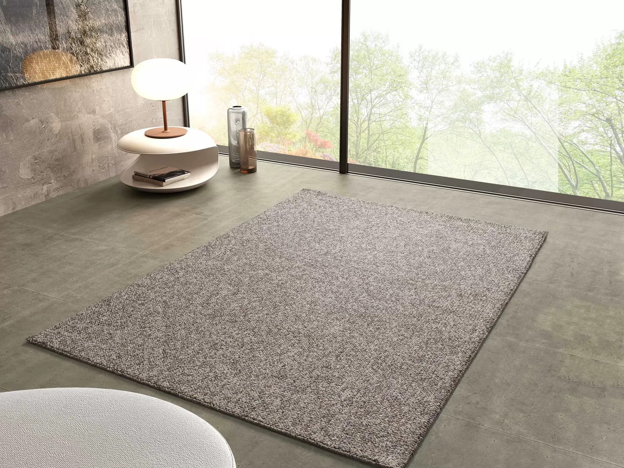 Illustration numéro 2 du produit Tapis lavable taupe 120x170 cm