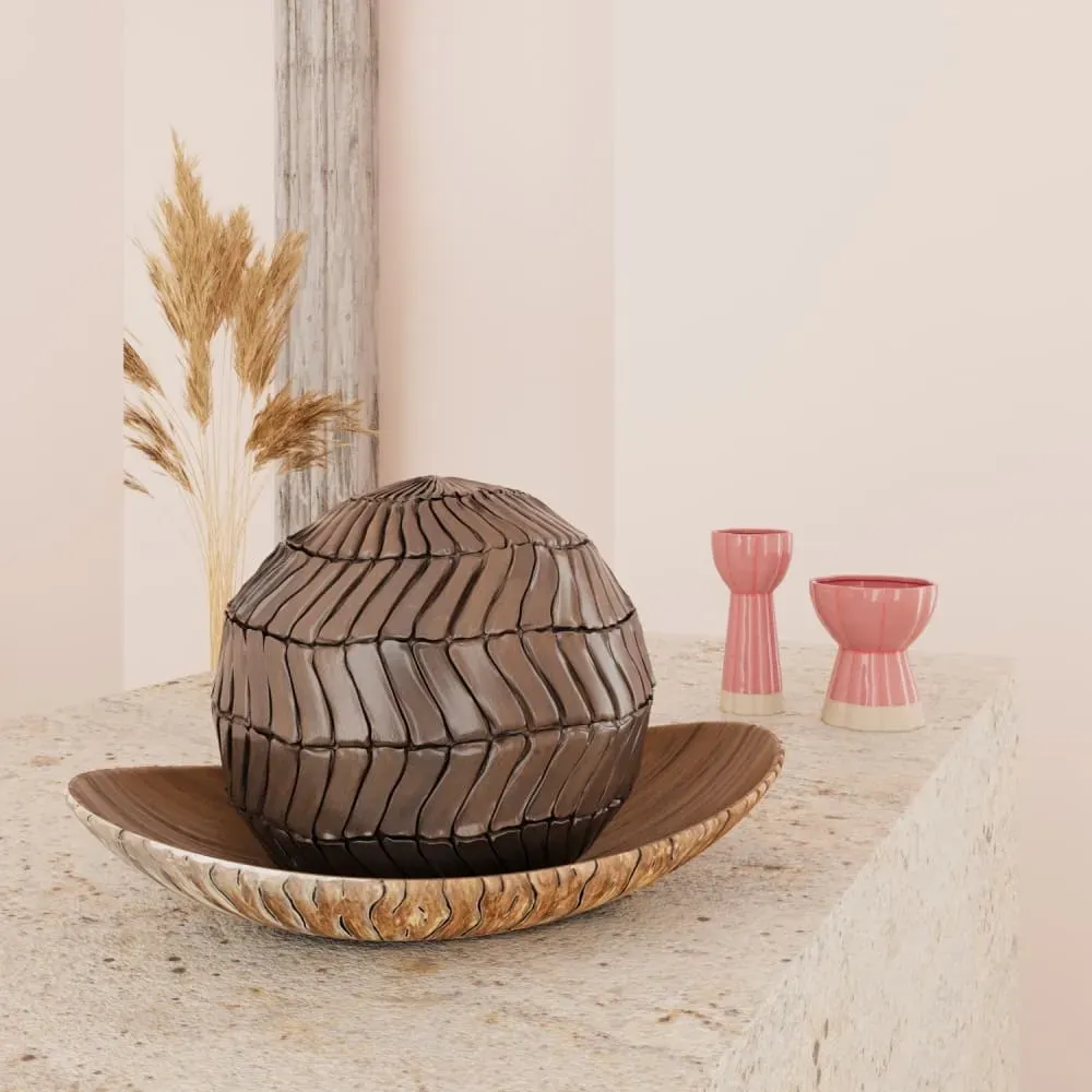 Illustration numéro 2 du produit Coupelle décorative design aspect bois