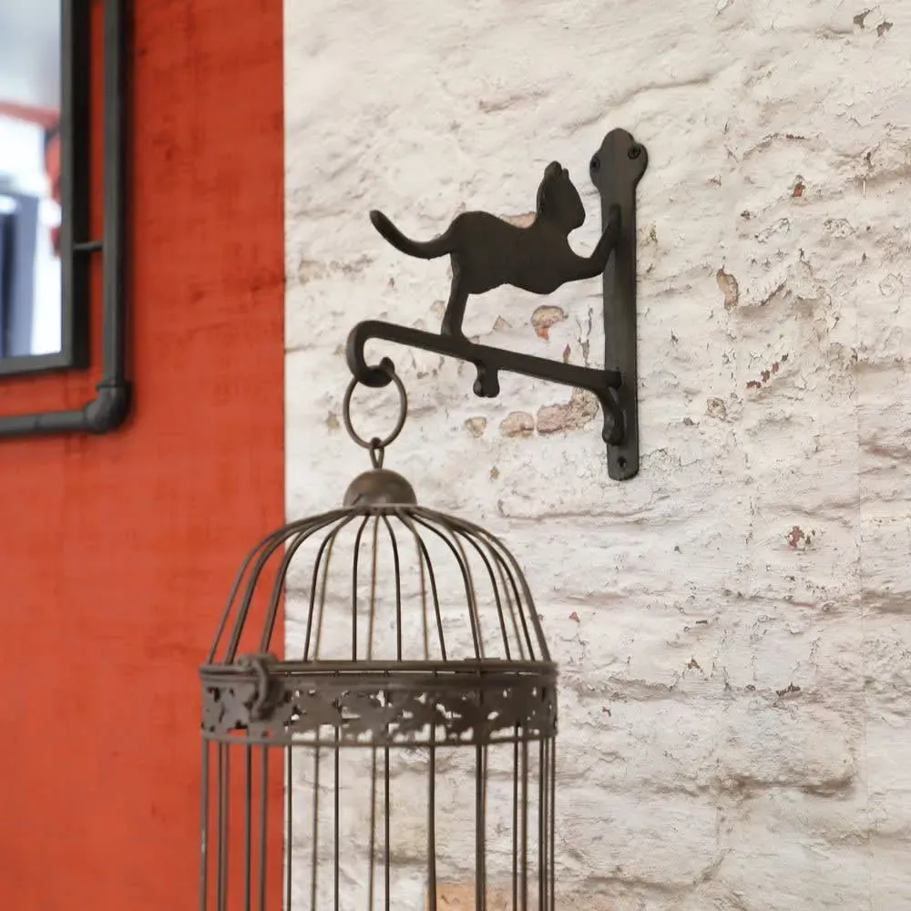 Illustration numéro 2 du produit Potence murale fonte marron 26 x 23 cm