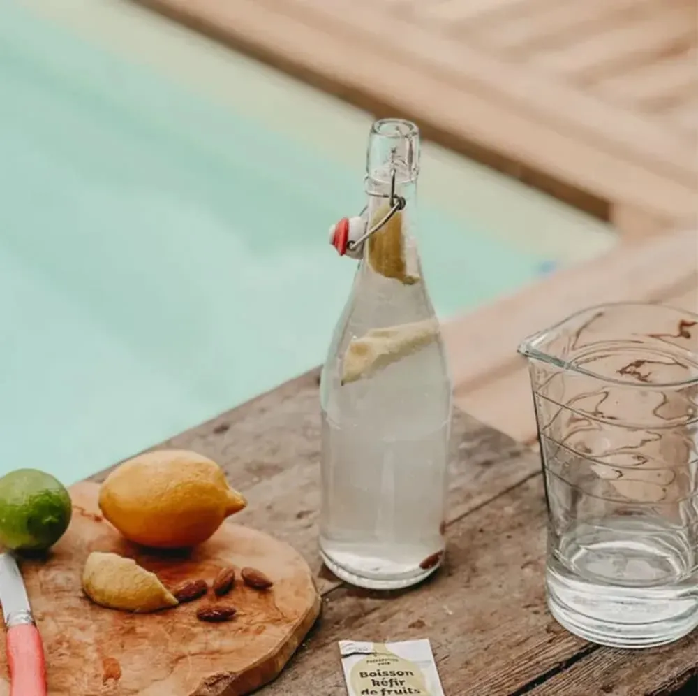 Illustration numéro 2 du produit Lot de 6 bouteilles en verre 75cL avec bouchon mécanique