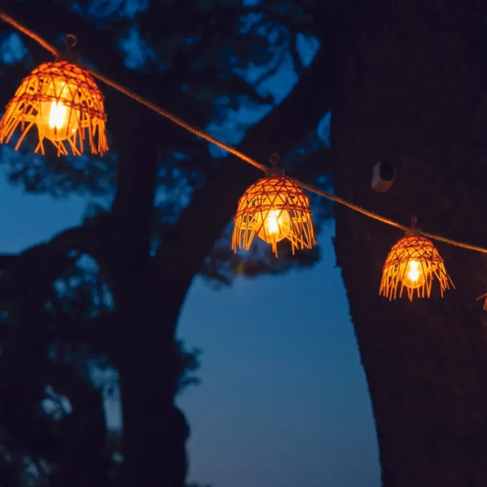 Illustration numéro 2 du produit Guirlande solaire Hybride Corde Marron 8M