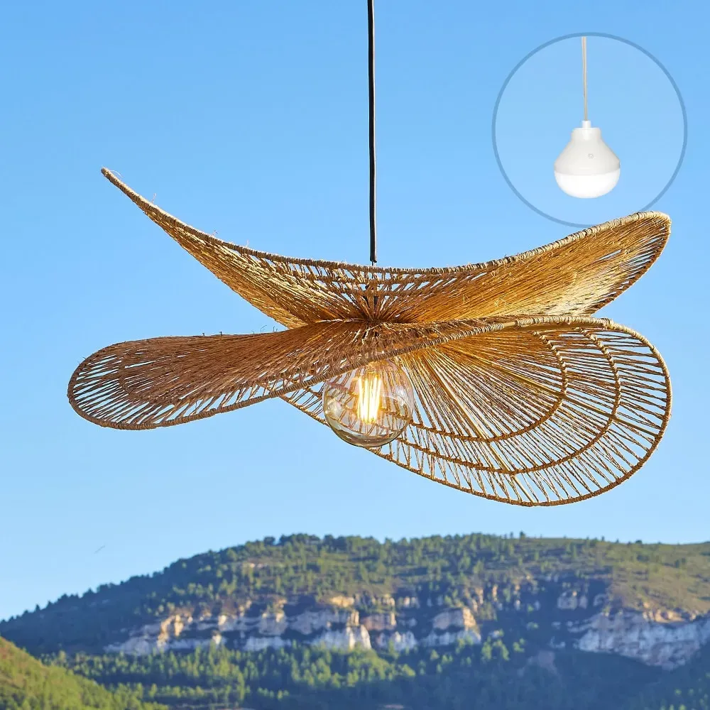 Illustration numéro 2 du produit Suspension sans fil Jute Beige D80CM