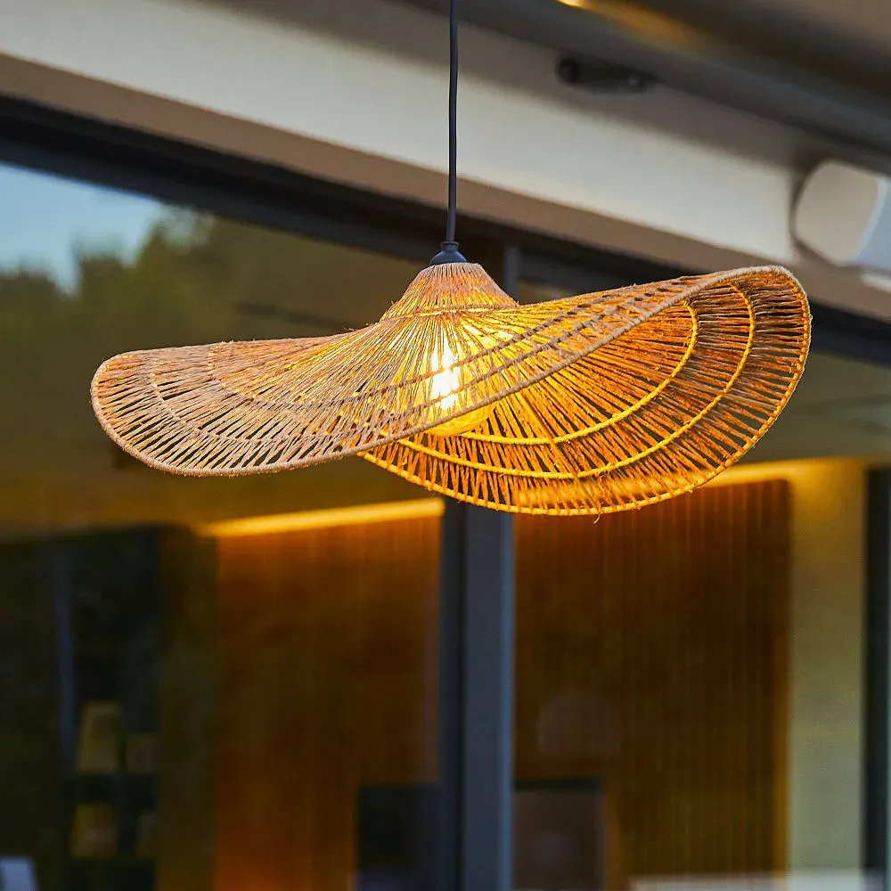 Illustration numéro 2 du produit Suspension secteur Jute Beige D63CM