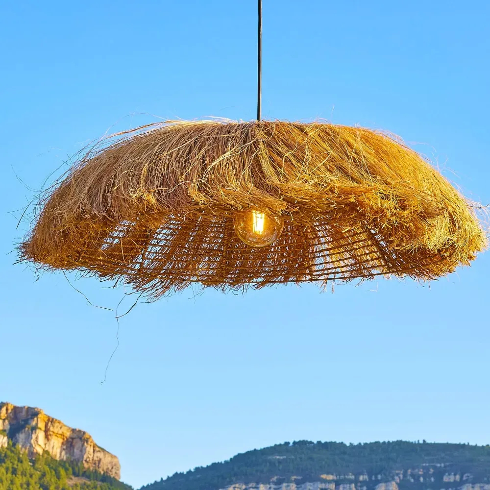 Illustration numéro 2 du produit Suspension d'extérieur avec cable Herbe marine Beige D75CM