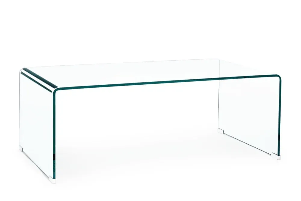 Illustration numéro 2 du produit Table basse rectangulaire contemporaine en verre L120