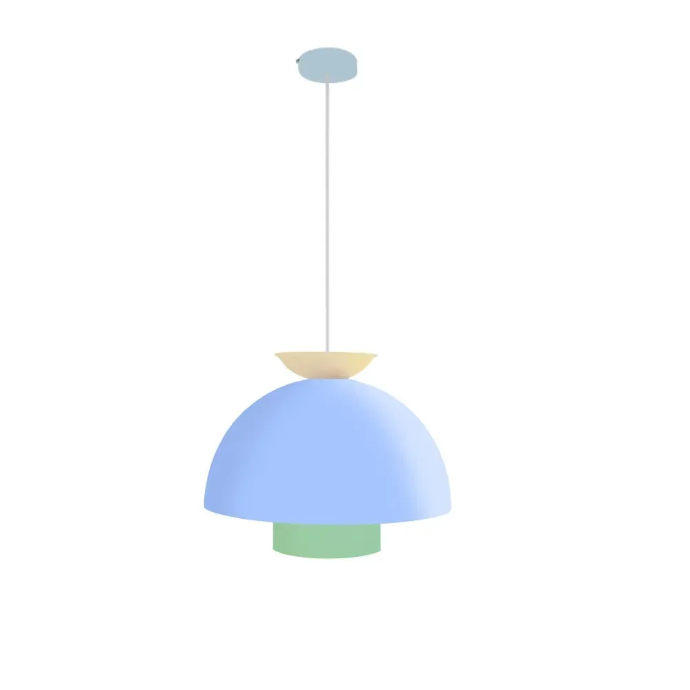 Illustration numéro 2 du produit Suspension  métal,Bleu ,H110xD30xP30cm
